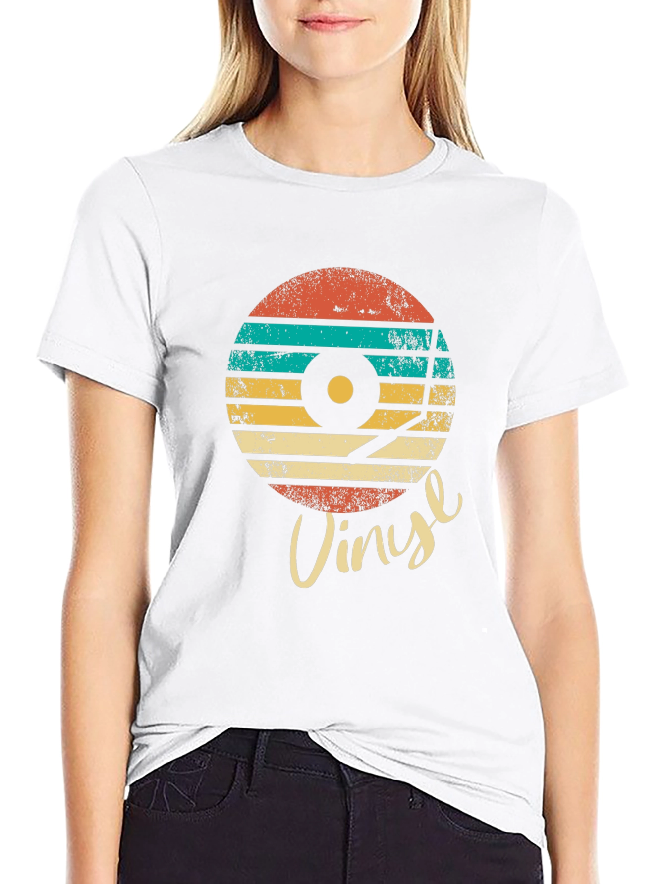 Retro Vinyl Record Graphic Tee