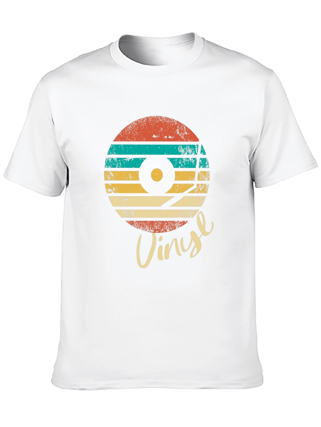 Retro Vinyl Record Graphic Tee