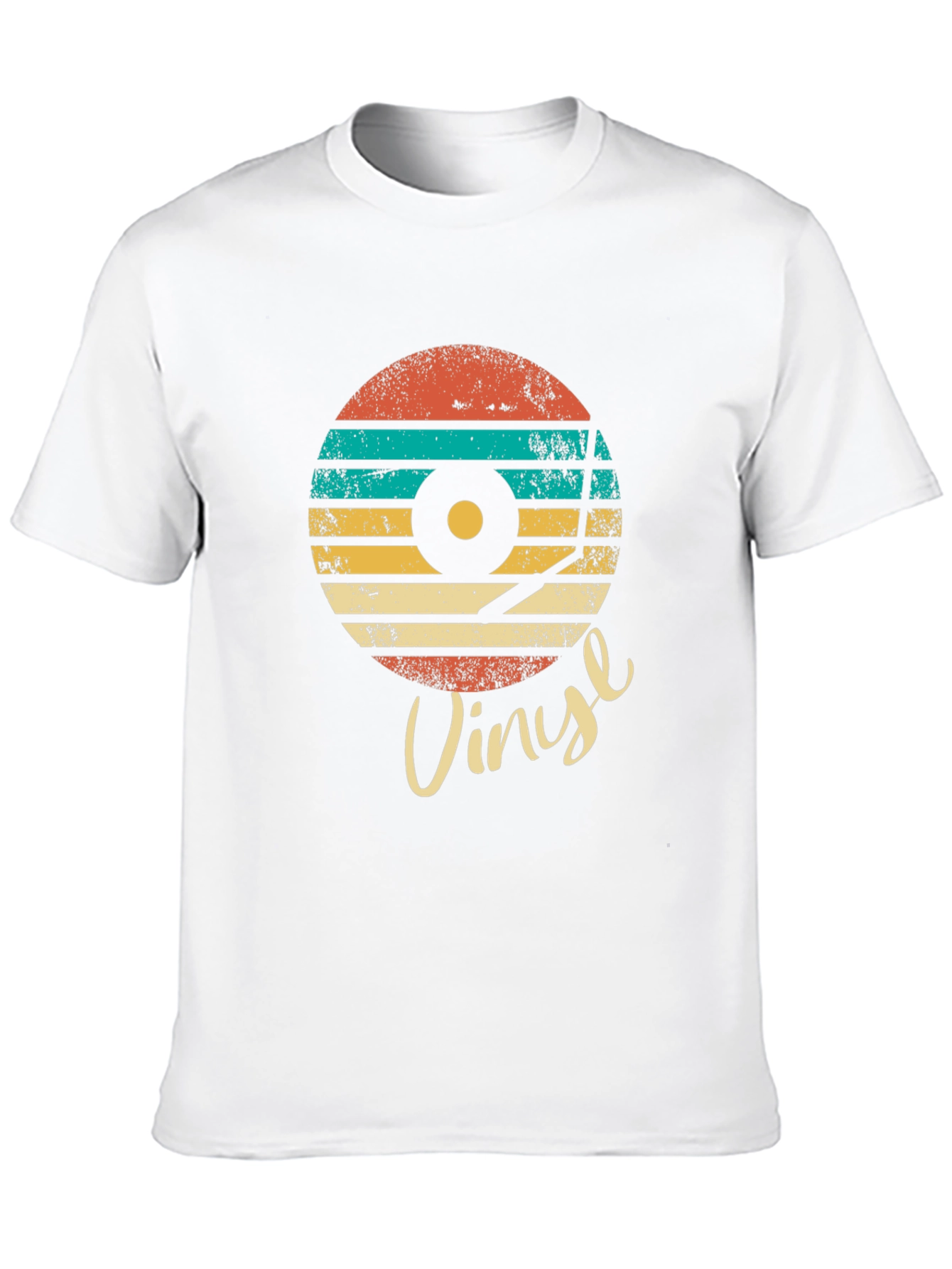 Retro Vinyl Record Graphic Tee