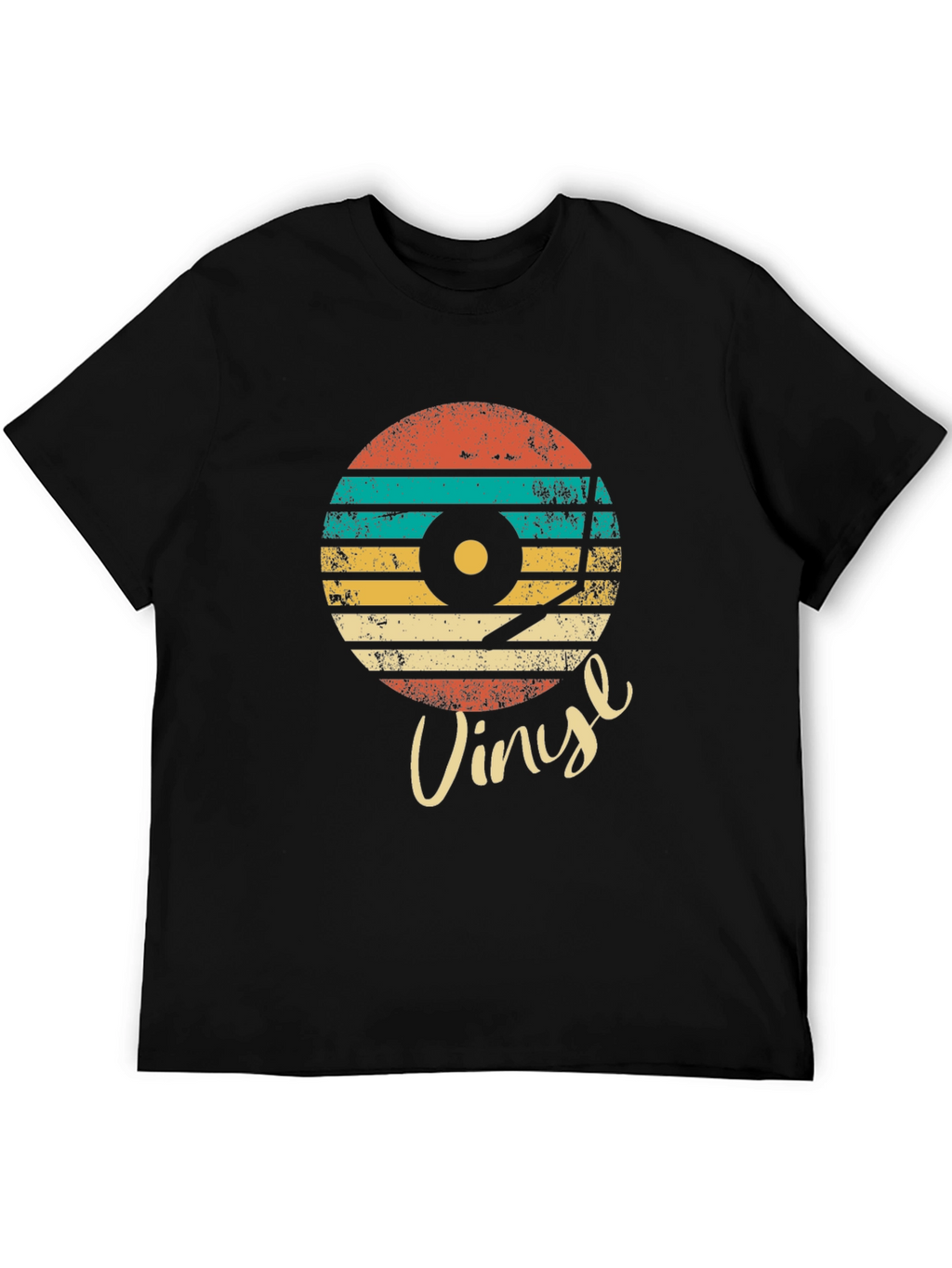 Retro Vinyl Record Graphic Tee