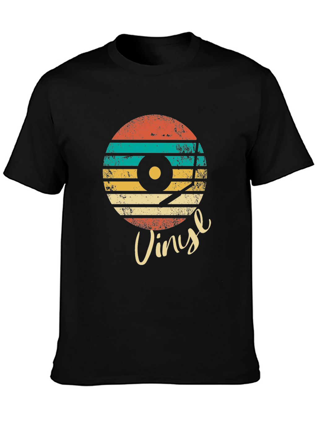 Retro Vinyl Record Graphic Tee
