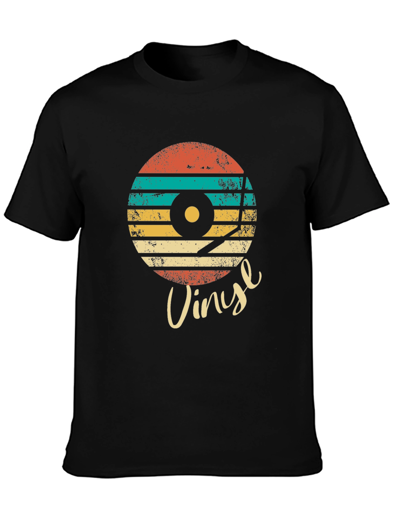 Retro Vinyl Record Graphic Tee