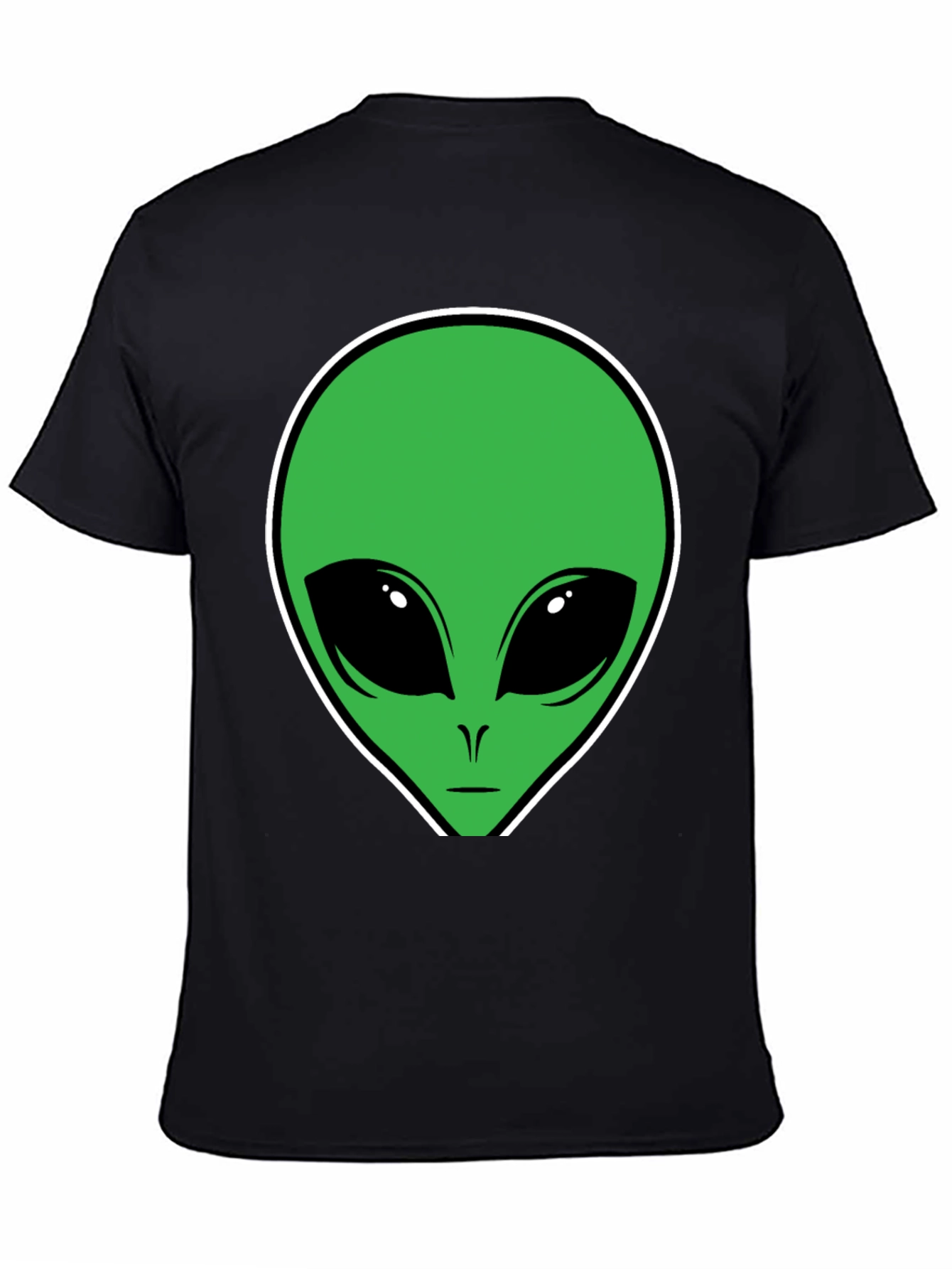 Alien Graphic T-Shirt - Black Cotton Tee