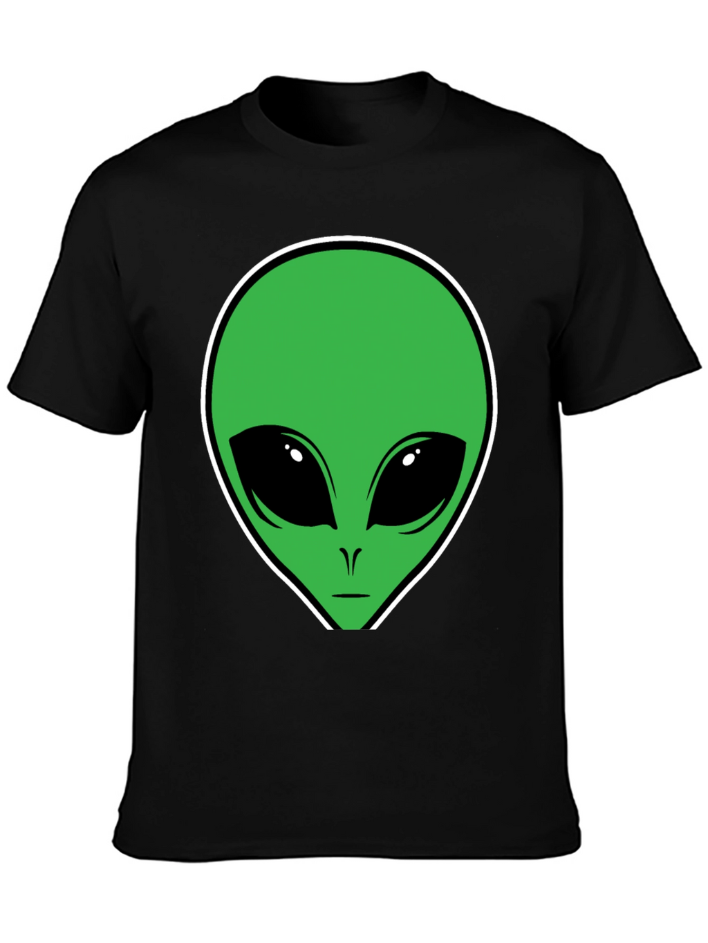 Alien Graphic T-Shirt - Black Cotton Tee