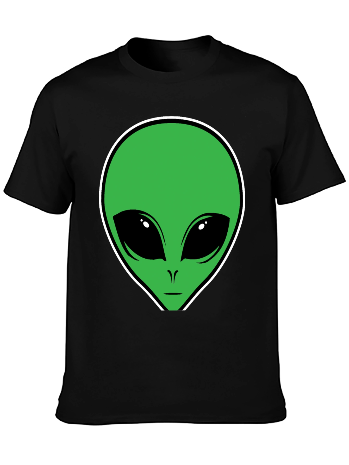 Alien Graphic T-Shirt - Black Cotton Tee