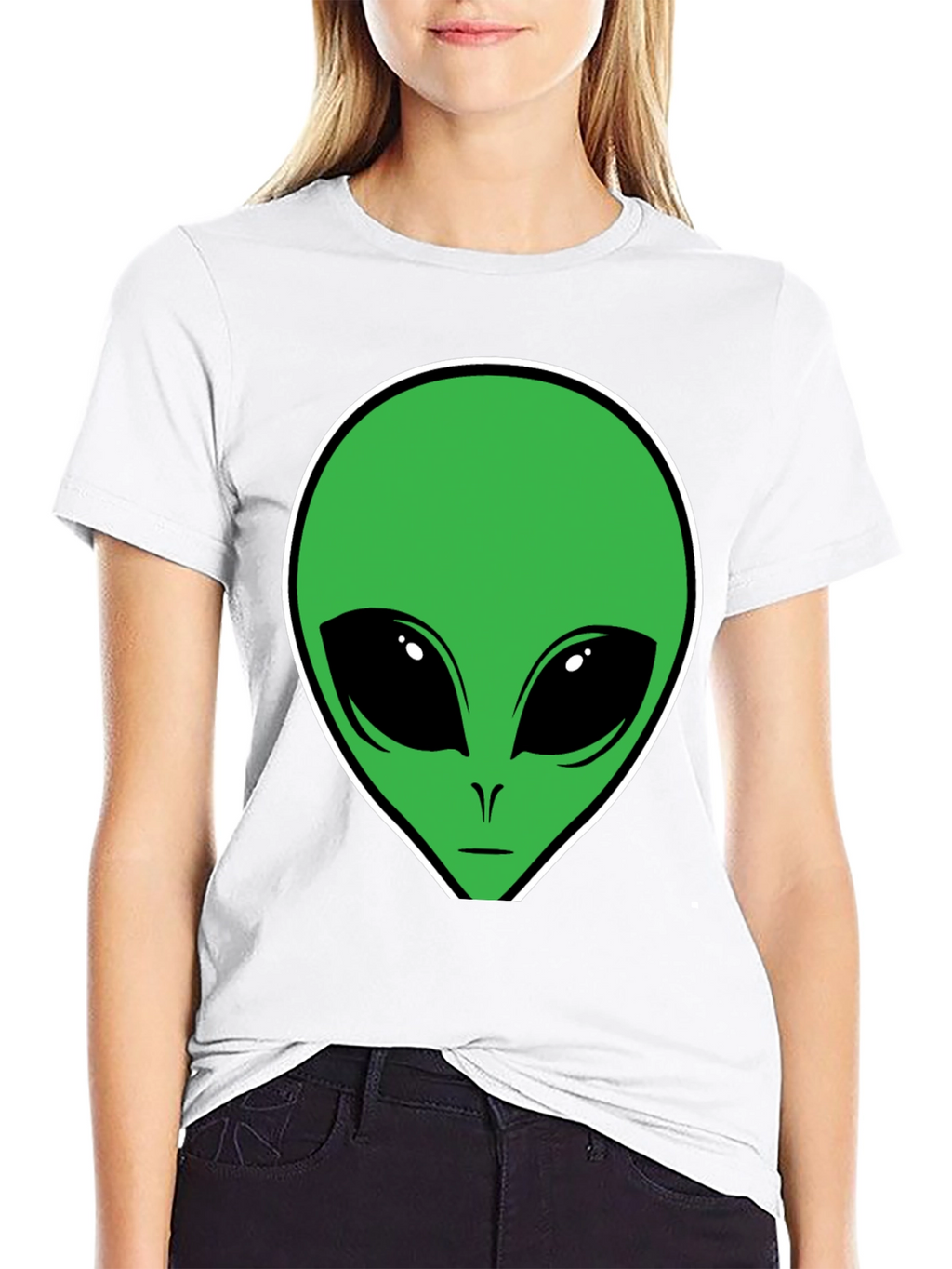 Alien Graphic T-Shirt - Black Cotton Tee