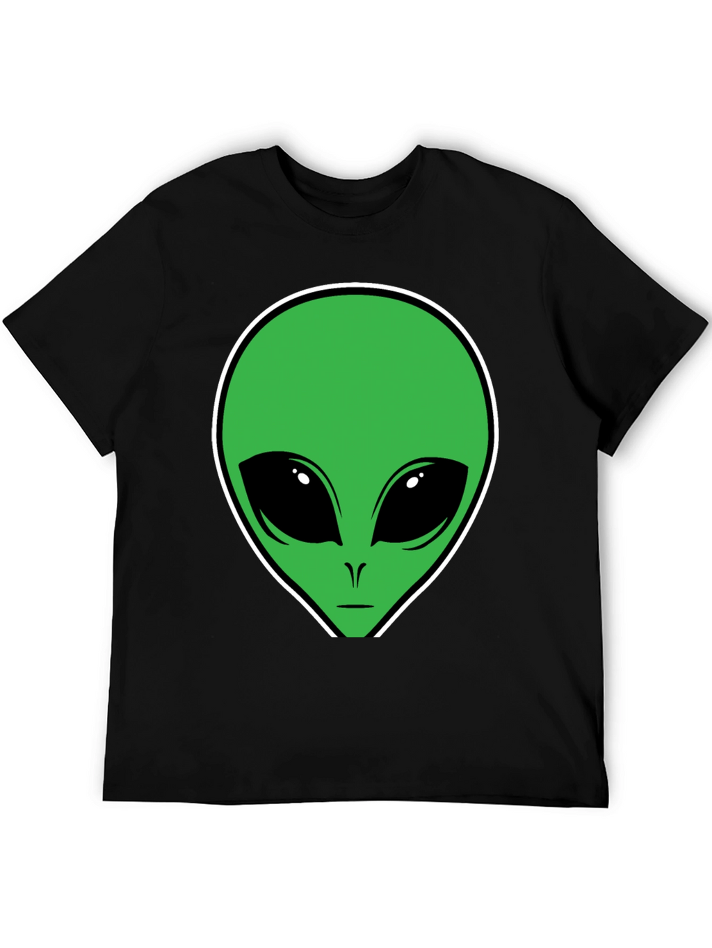 Alien Graphic T-Shirt - Black Cotton Tee