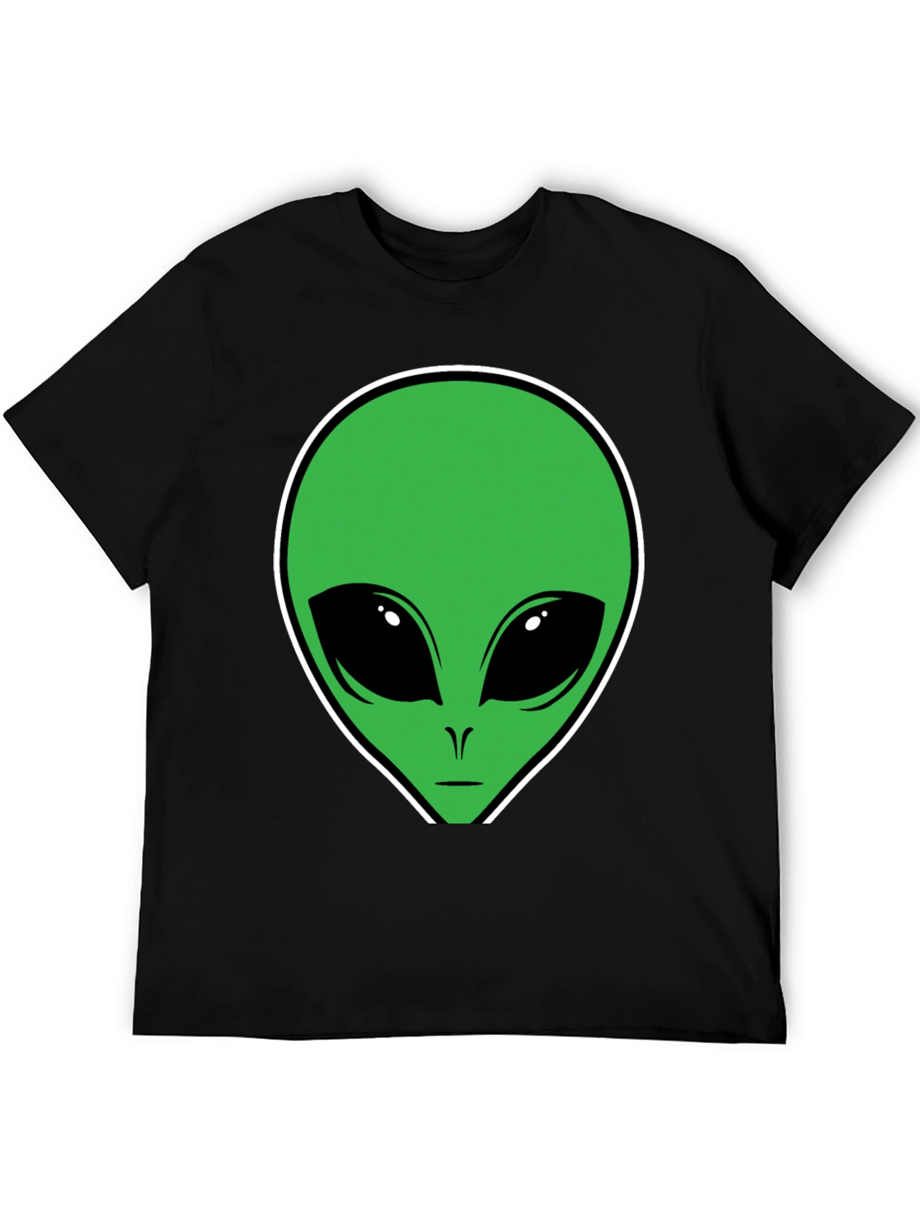 Alien Graphic T-Shirt - Black Cotton Tee