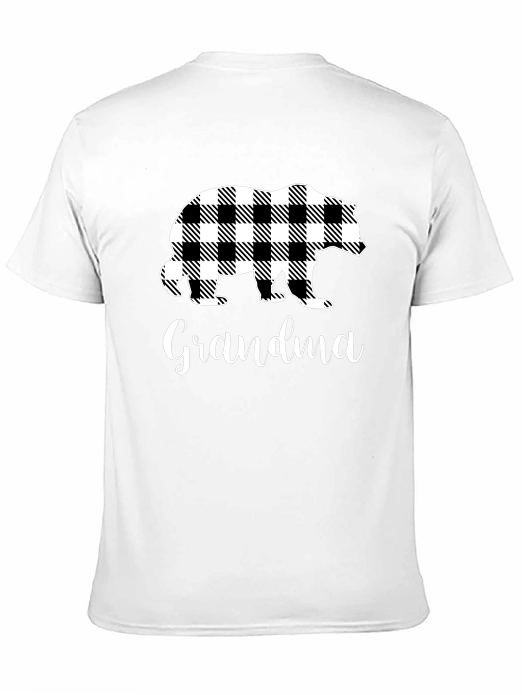 Grandma Bear Plaid T-Shirt