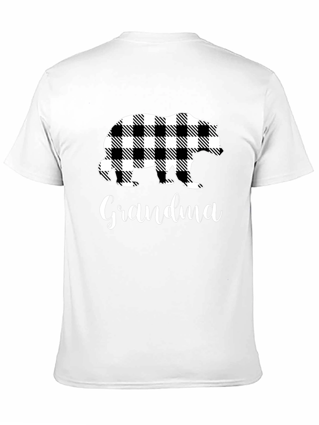 Grandma Bear Plaid T-Shirt