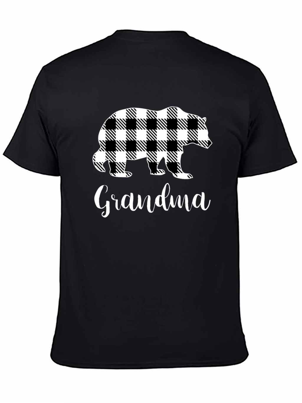 Grandma Bear Plaid T-Shirt