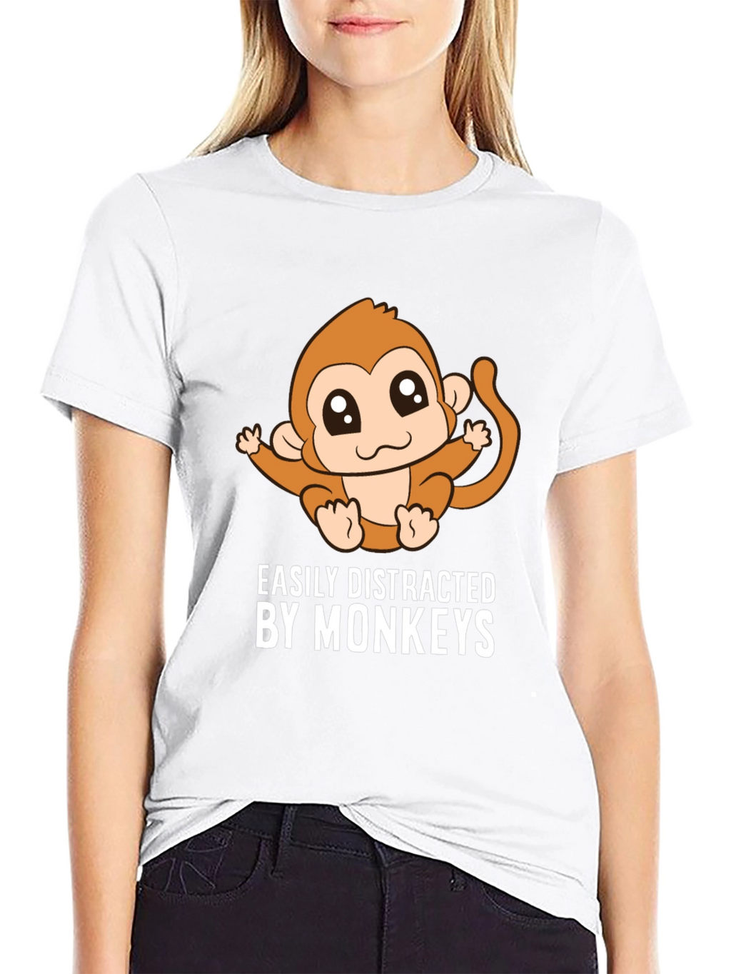 Easily Distracted By Monkeys Graphic Tee
