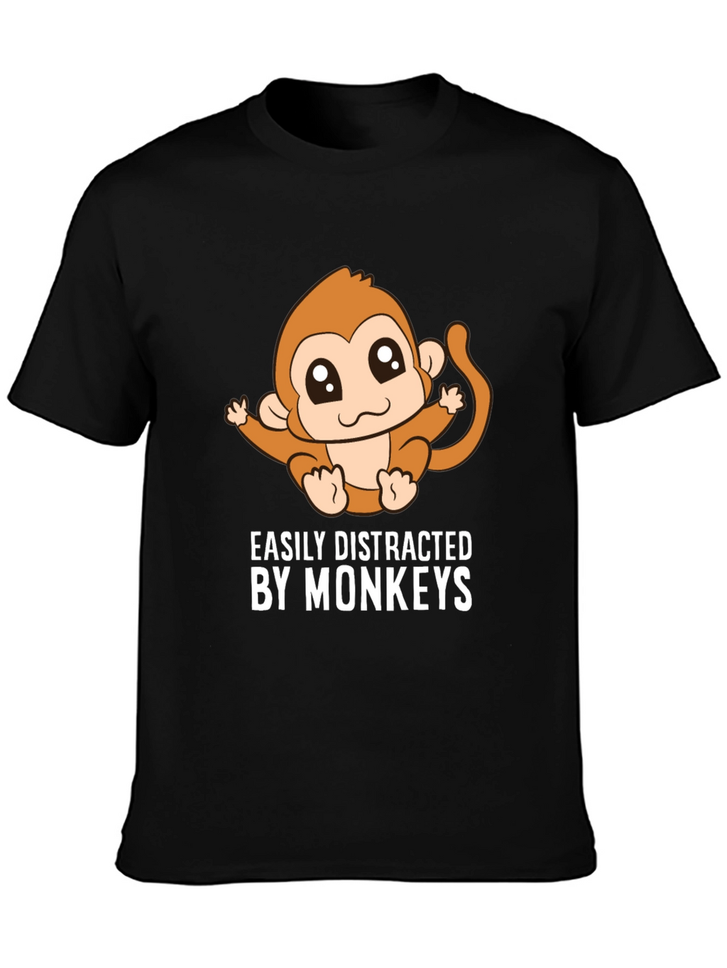 Easily Distracted By Monkeys Graphic Tee