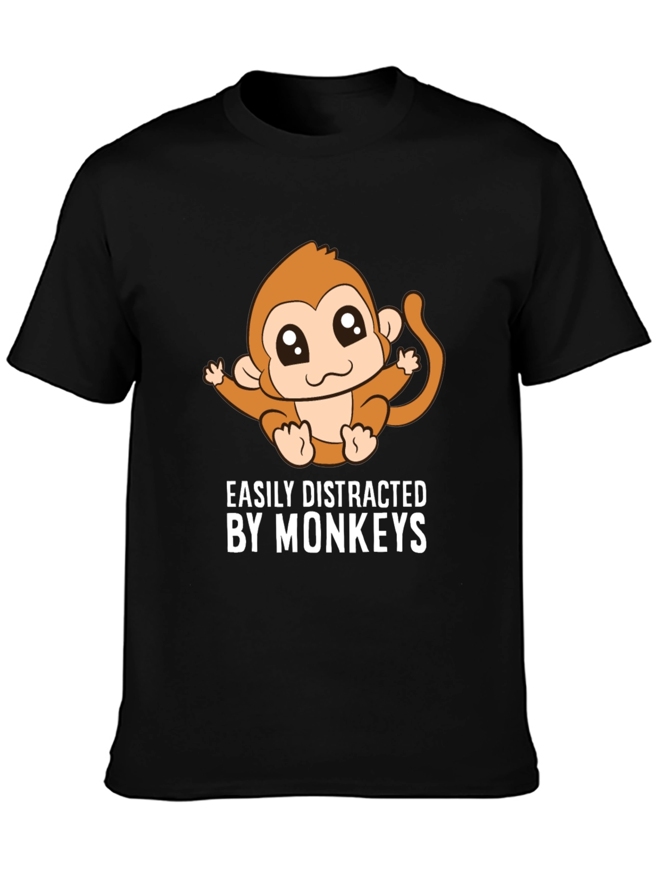 Easily Distracted By Monkeys Graphic Tee