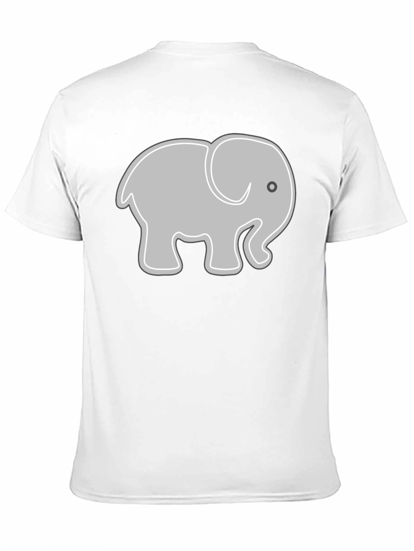 Elephant Graphic Tee - Black Cotton Comfort