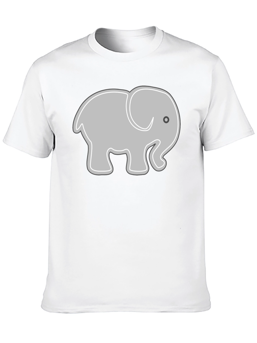 Elephant Graphic Tee - Black Cotton Comfort