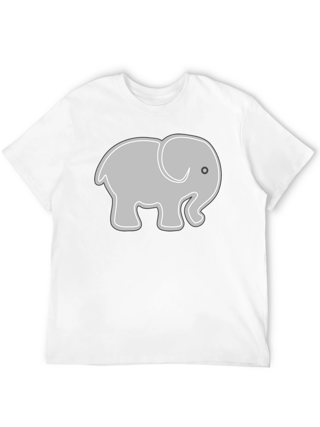 Elephant Graphic Tee - Black Cotton Comfort