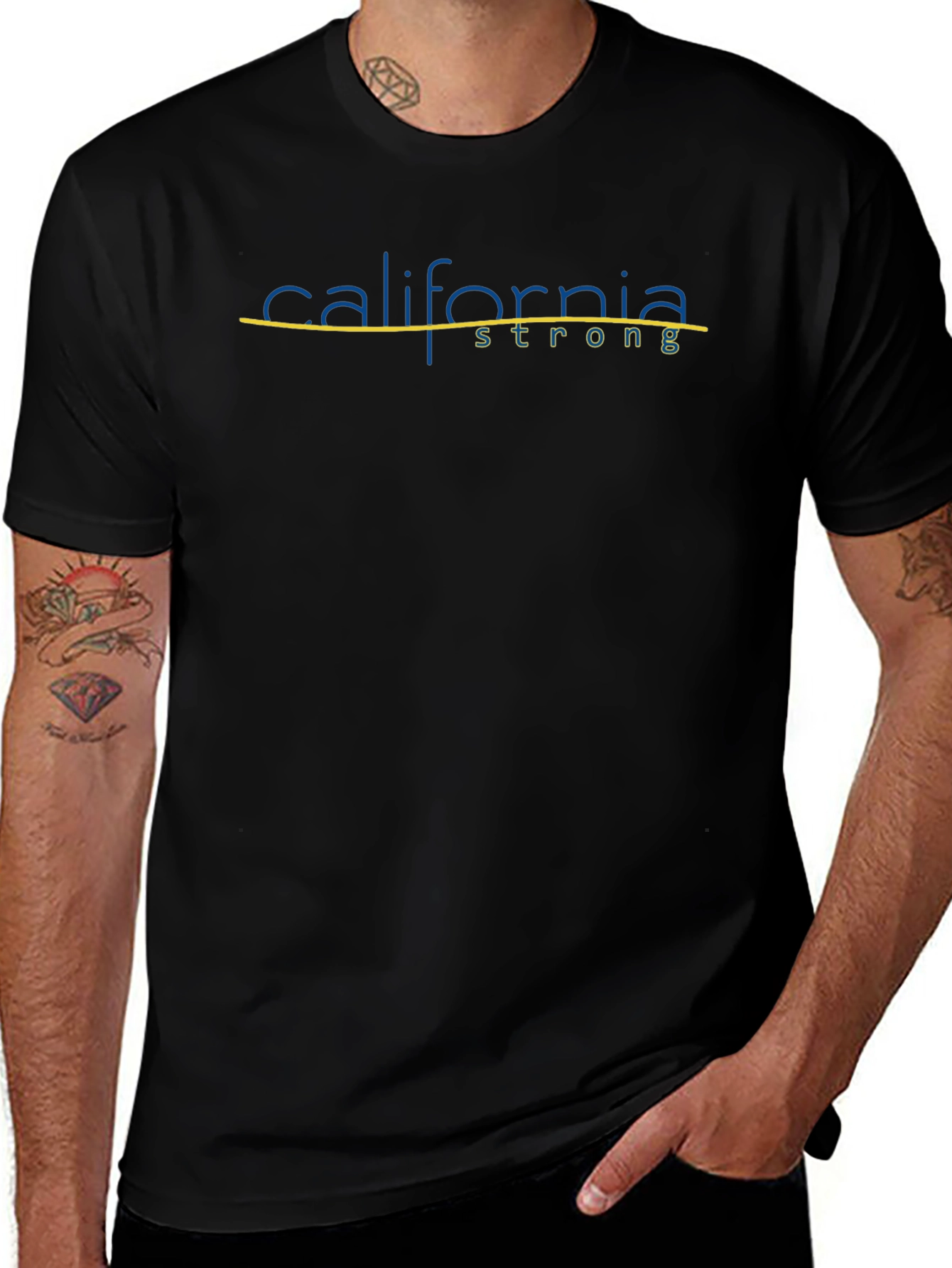 California Strong Graphic Tee - Black