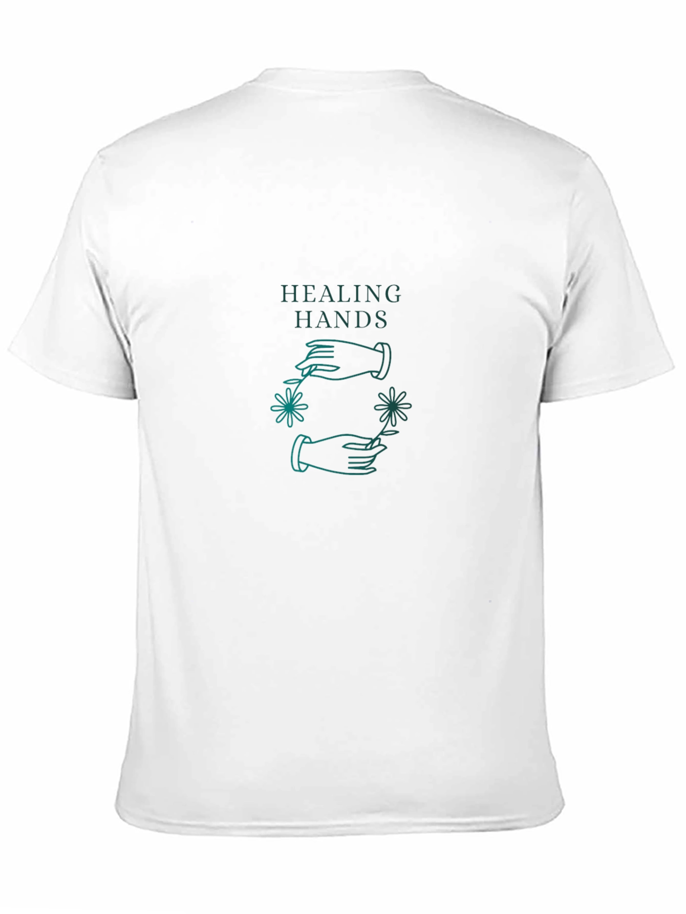 Healing Hands Graphic Tee - Black Cotton Comfort