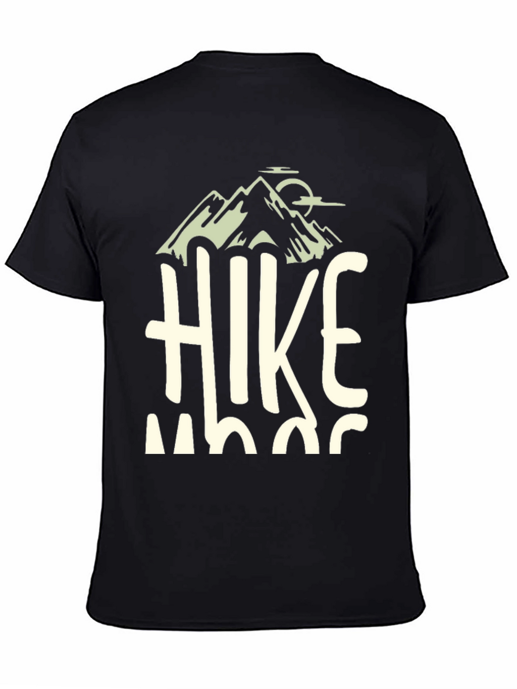 Hike Mode On Black Graphic Tee