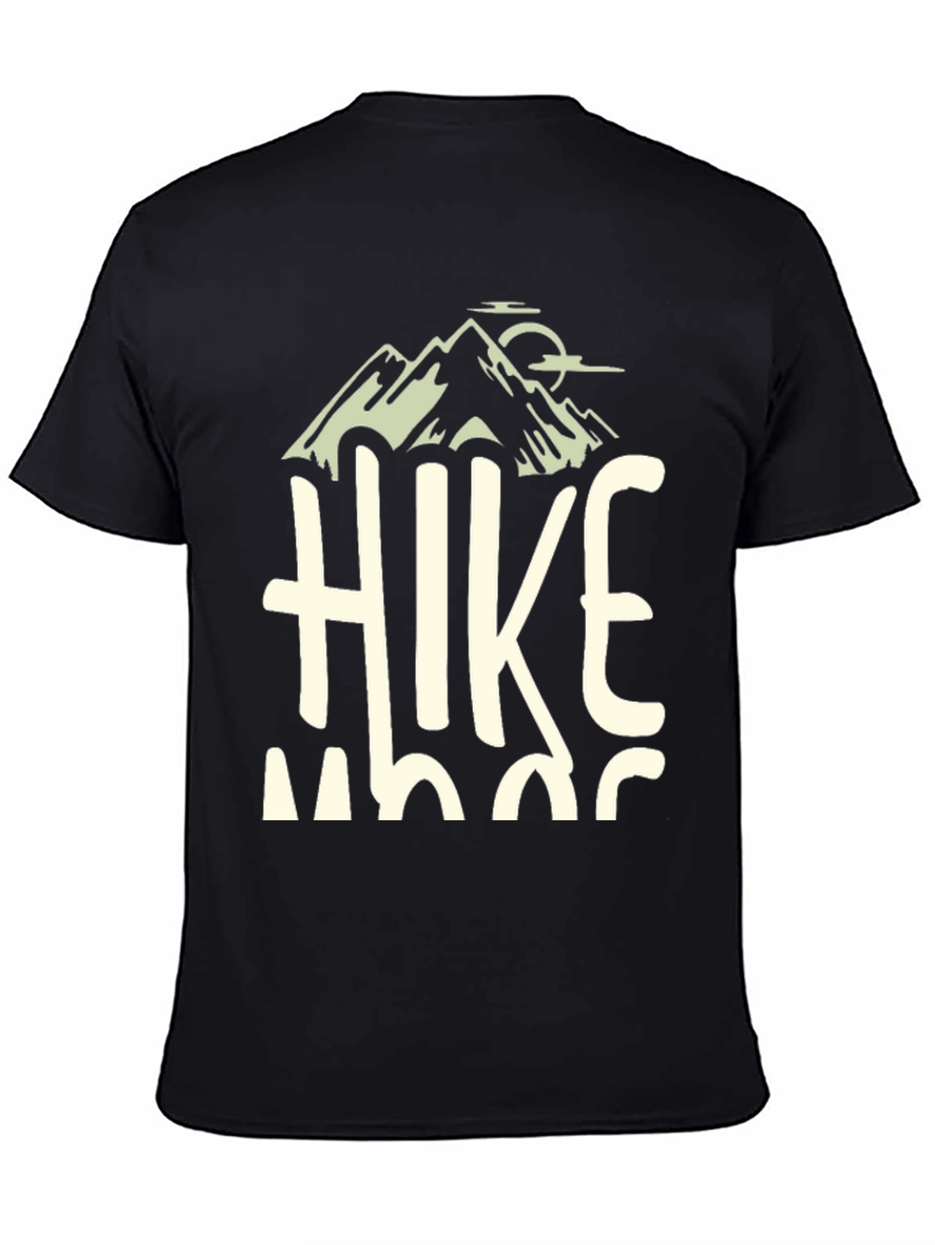 Hike Mode On Black Graphic Tee