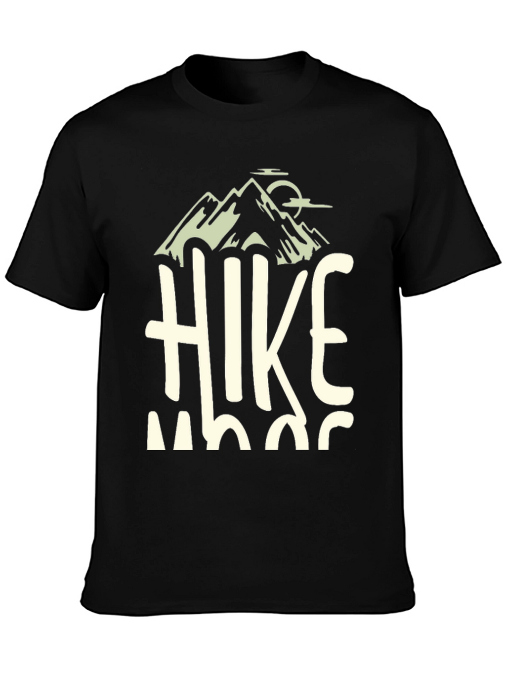 Hike Mode On Black Graphic Tee