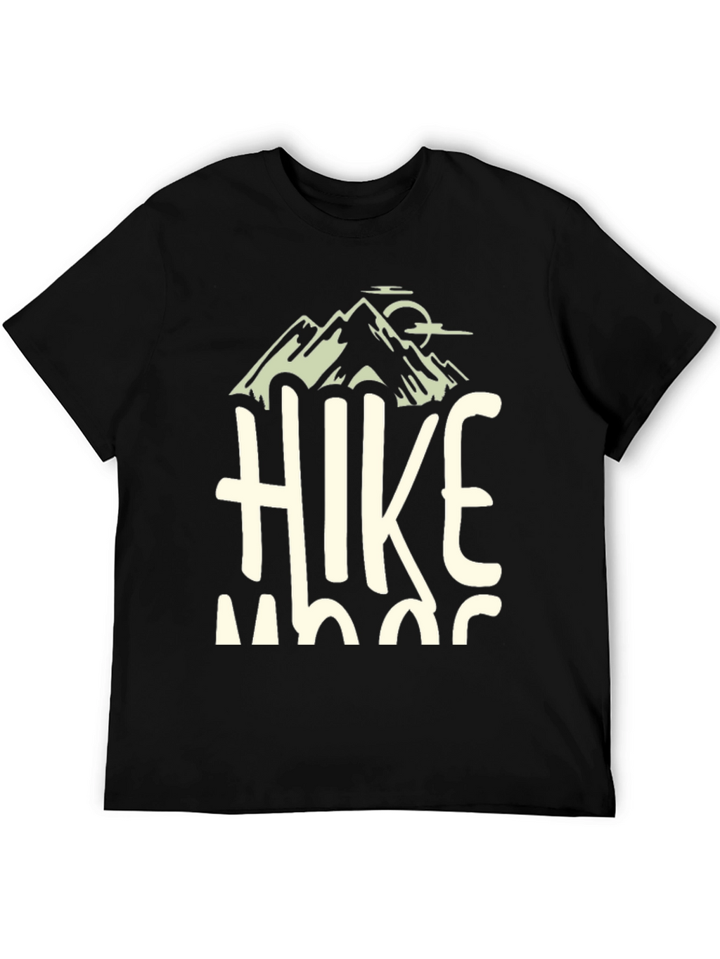 Hike Mode On Black Graphic Tee