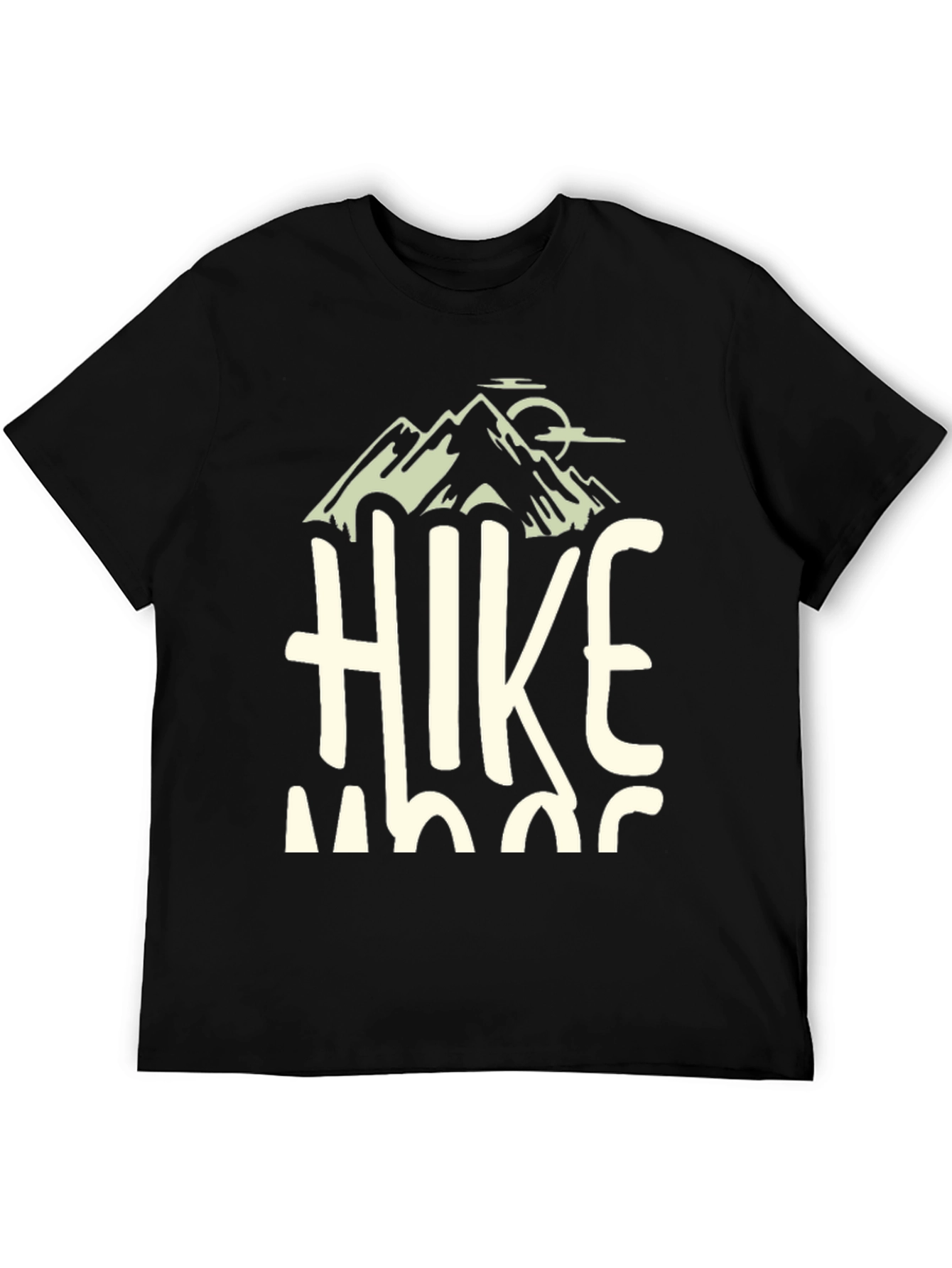 Hike Mode On Black Graphic Tee