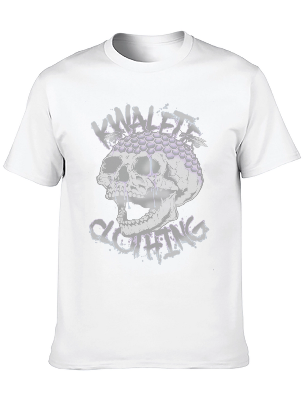 Skull & Honeycomb Graphic Black T-Shirt