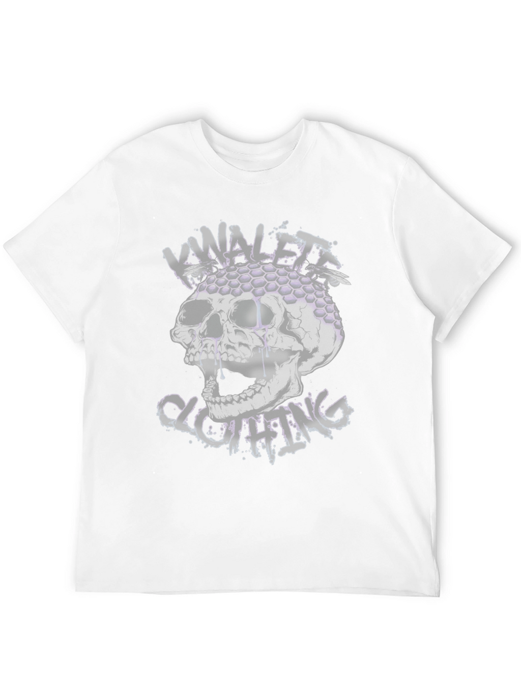 Skull & Honeycomb Graphic Black T-Shirt