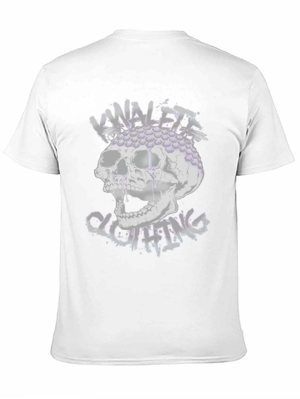 Skull & Honeycomb Graphic Black T-Shirt