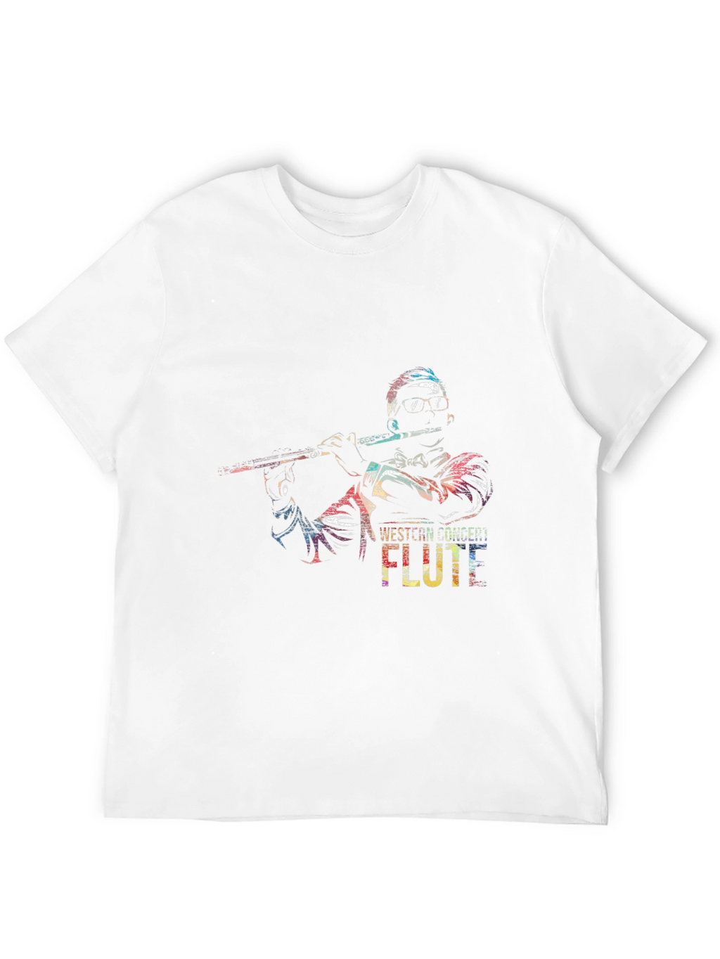 Western Concert Flute Black T-Shirt