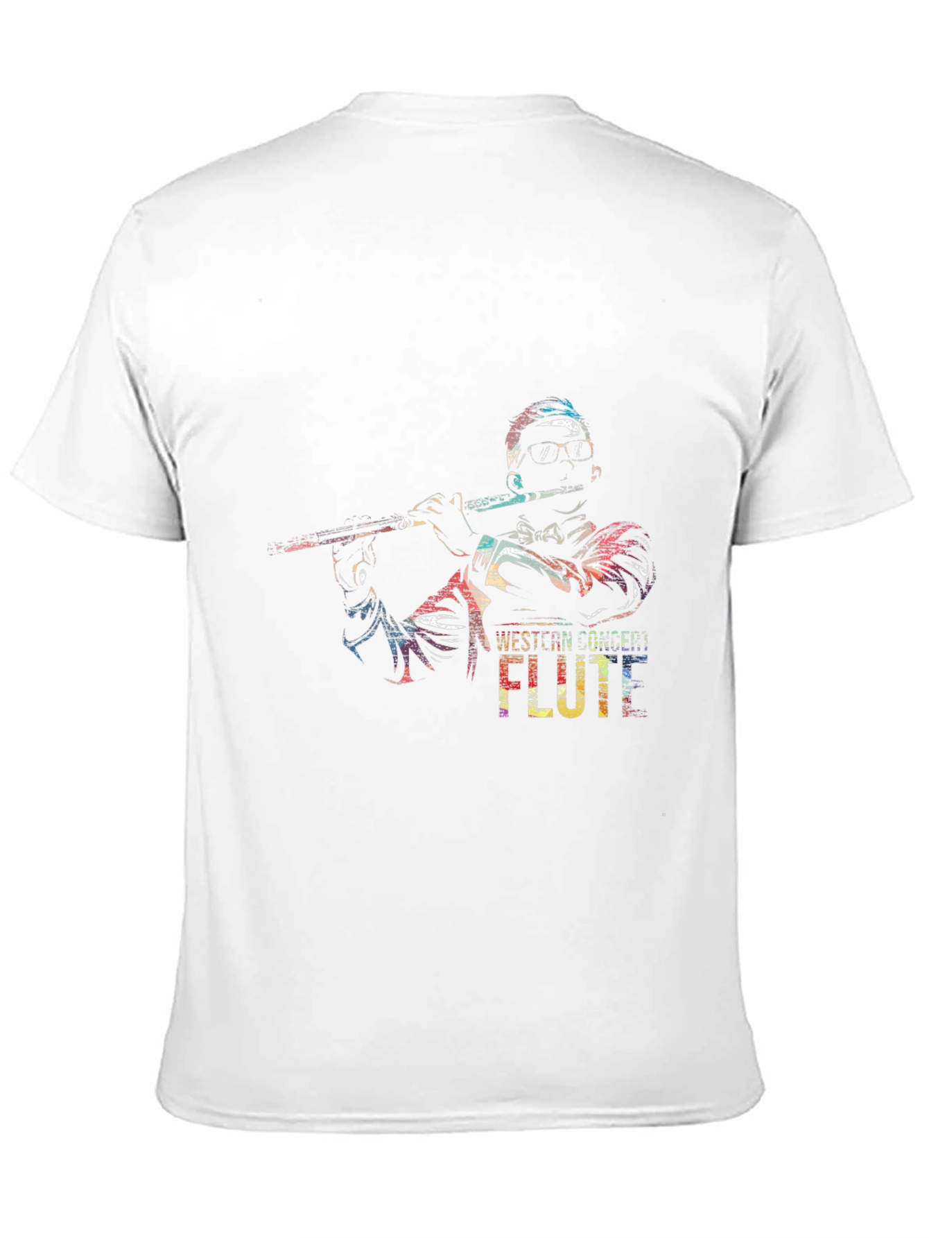 Western Concert Flute Black T-Shirt