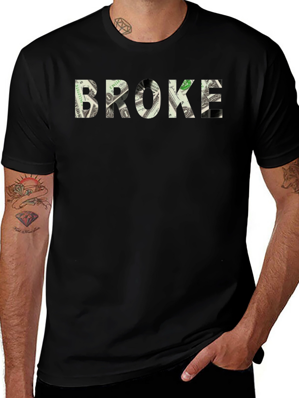 Broke Money Graphic Tee