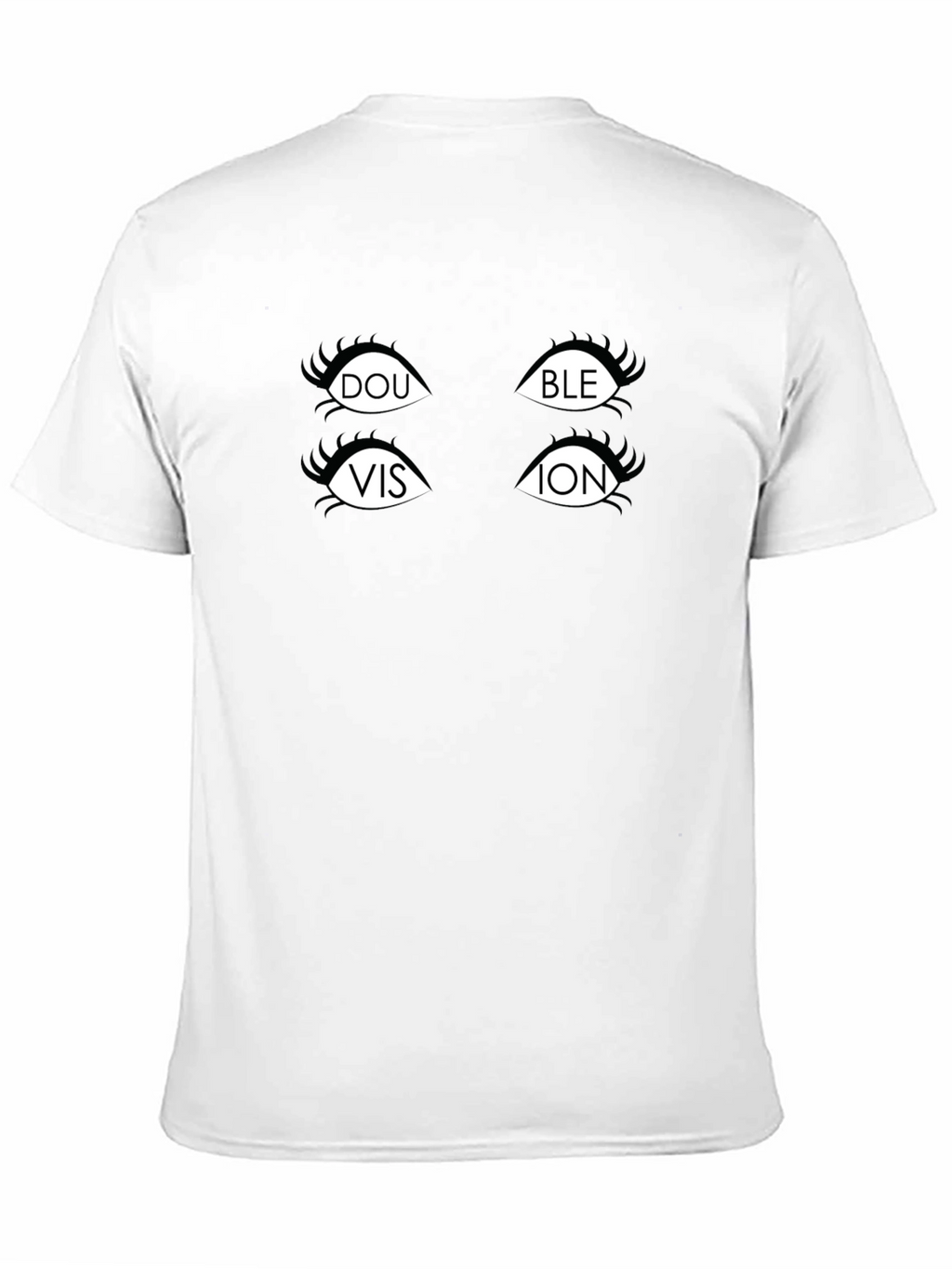 Double Vision Graphic T-Shirt - Black Cotton Tee