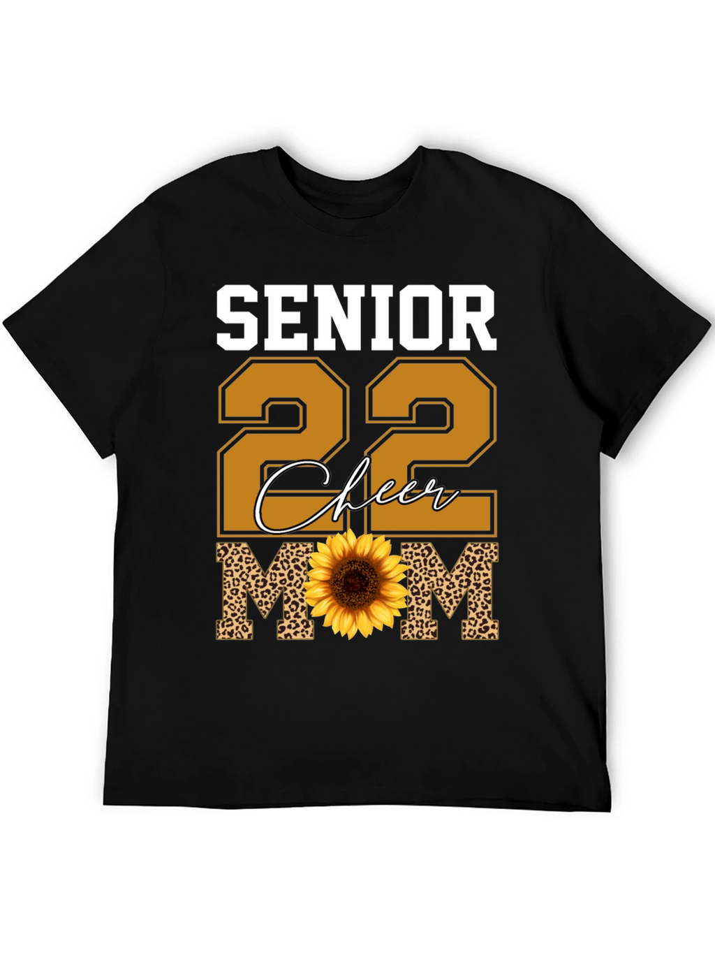 Senior 22 Cheer Mom Sunflower T-Shirt