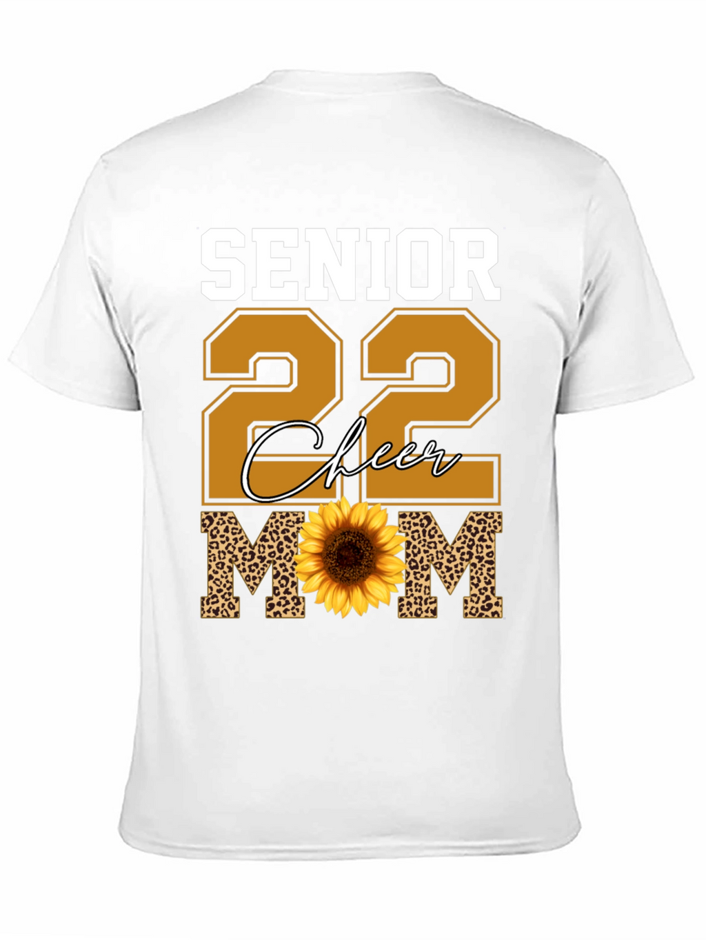Senior 22 Cheer Mom Sunflower T-Shirt