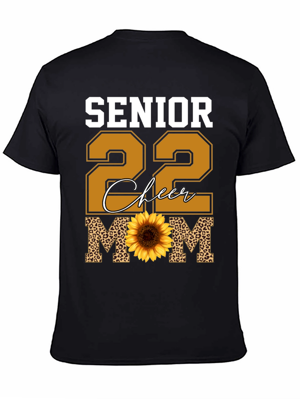 Senior 22 Cheer Mom Sunflower T-Shirt