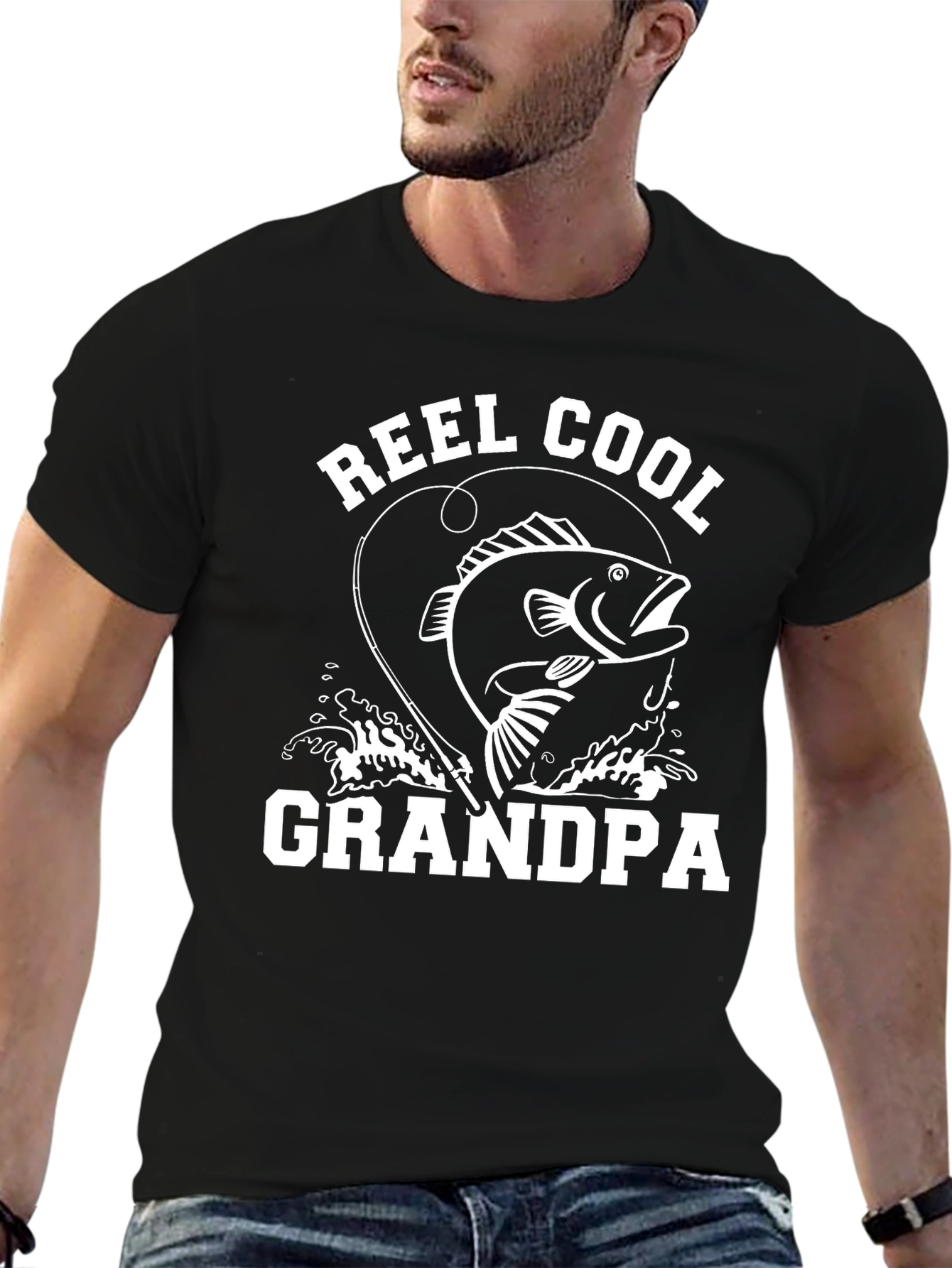 Reel Cool Grandpa Fishing T-Shirt