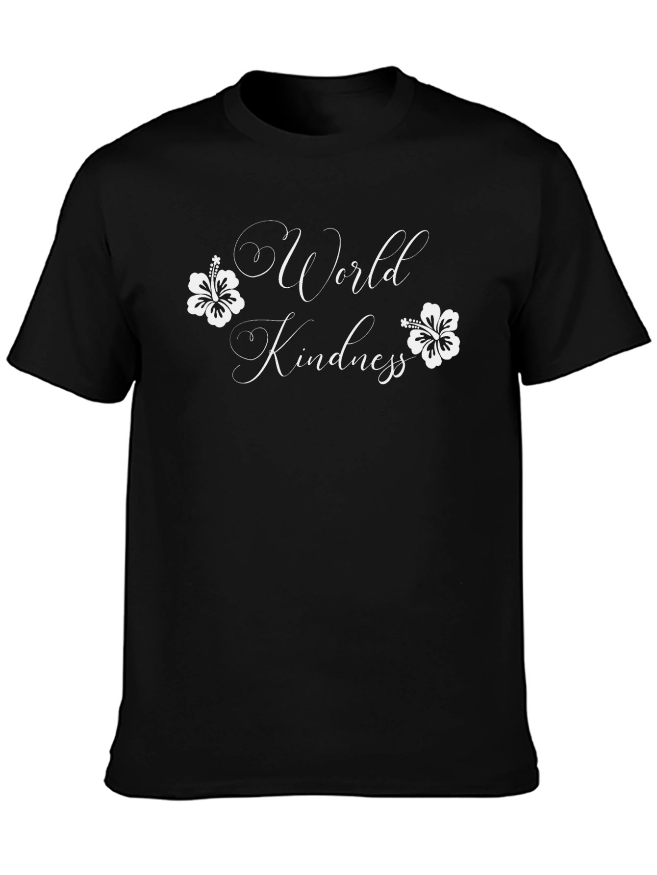 World Kindness Graphic Black T-Shirt