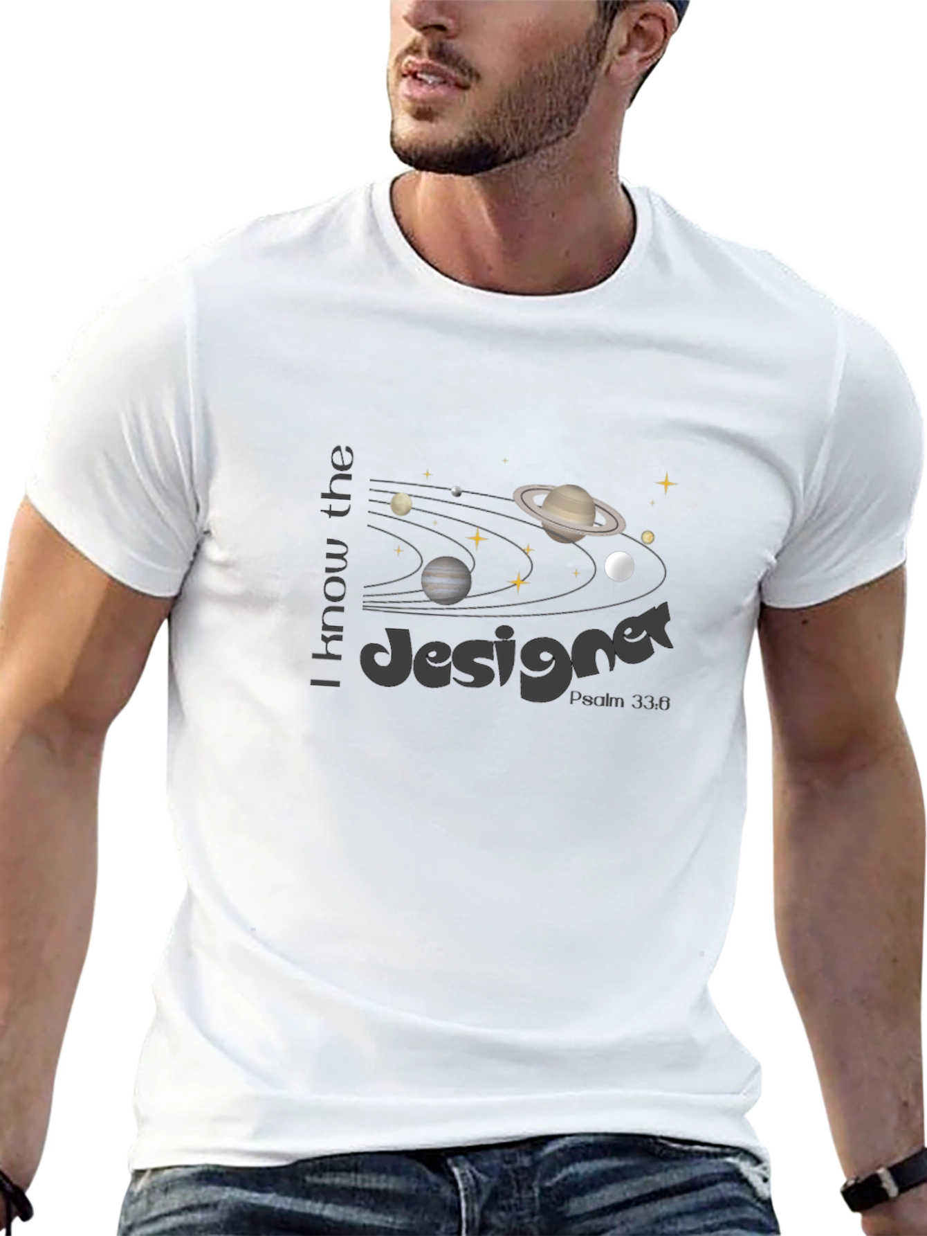 I Know the Designer Black T-Shirt