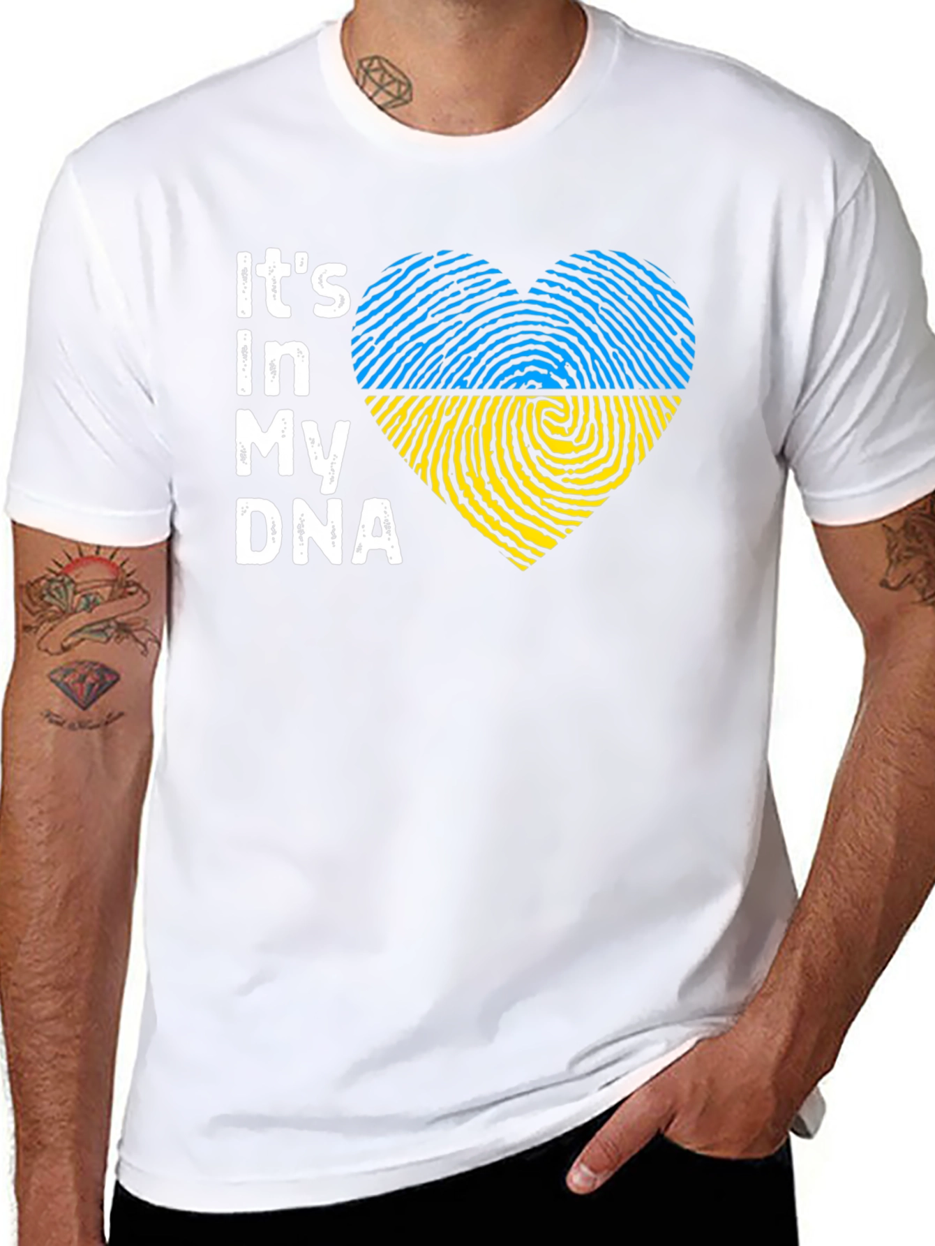 Ukraine DNA Heart T-Shirt