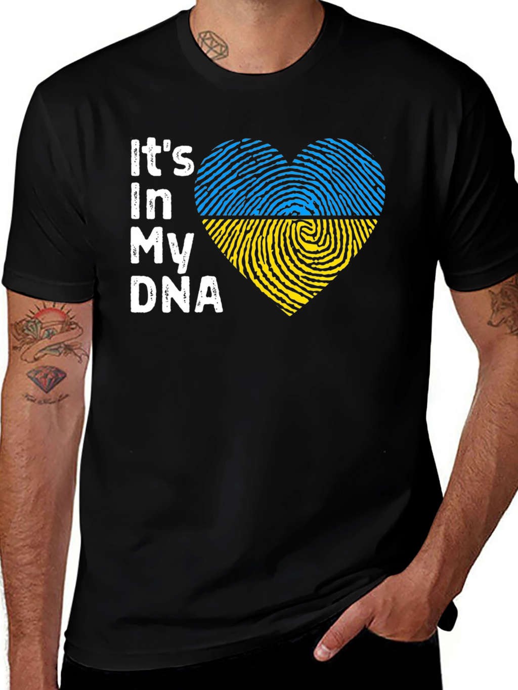 Ukraine DNA Heart T-Shirt