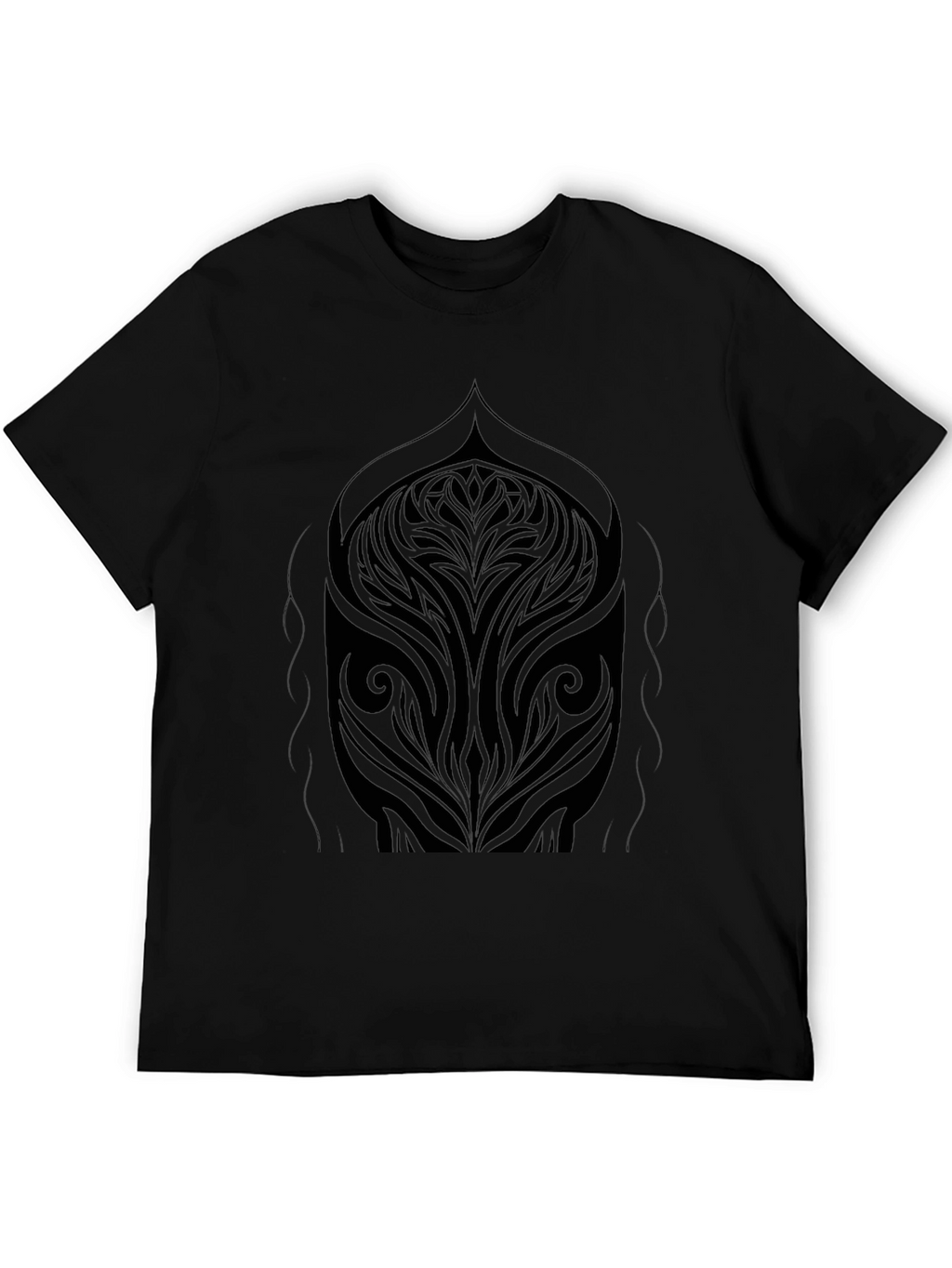 Abstract Tribal Art Black T-Shirt