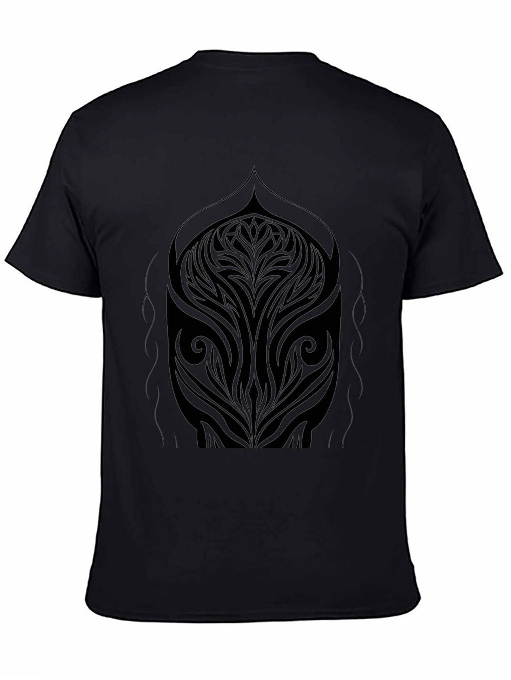 Abstract Tribal Art Black T-Shirt