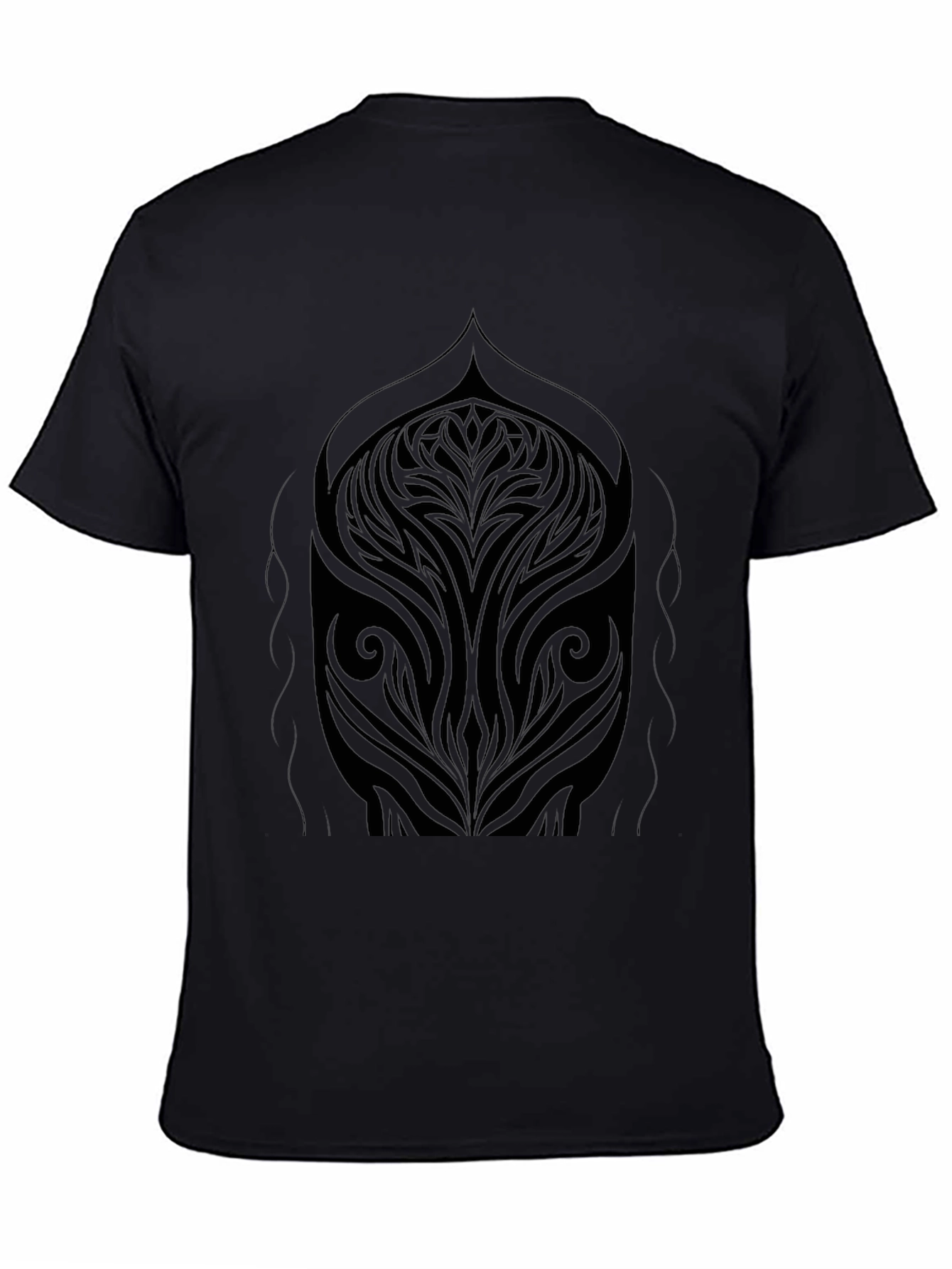 Abstract Tribal Art Black T-Shirt