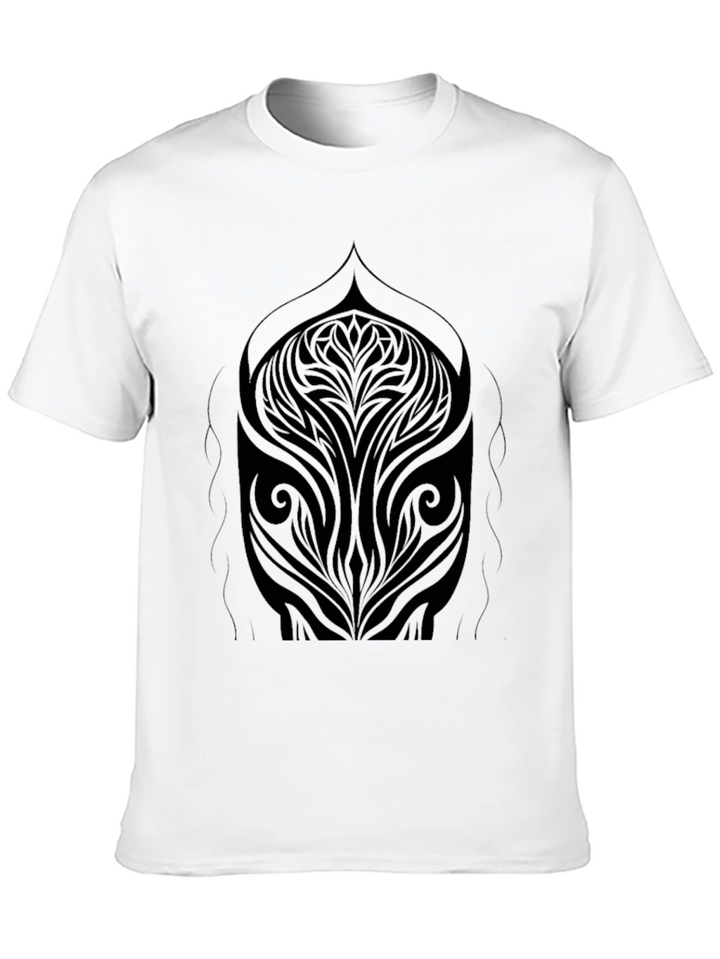 Abstract Tribal Art Black T-Shirt