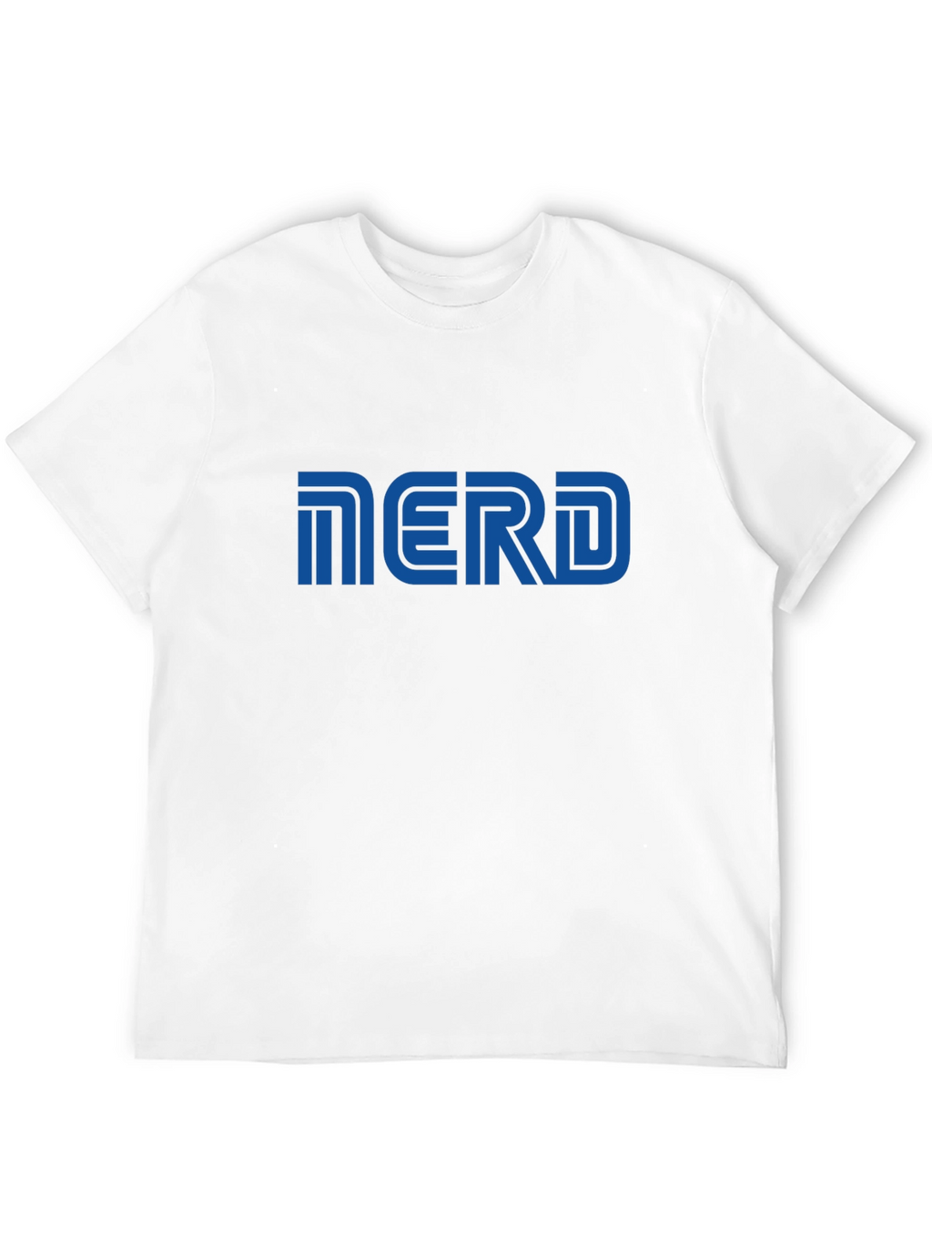 Nerd Graphic T-Shirt - Blue Print on Black