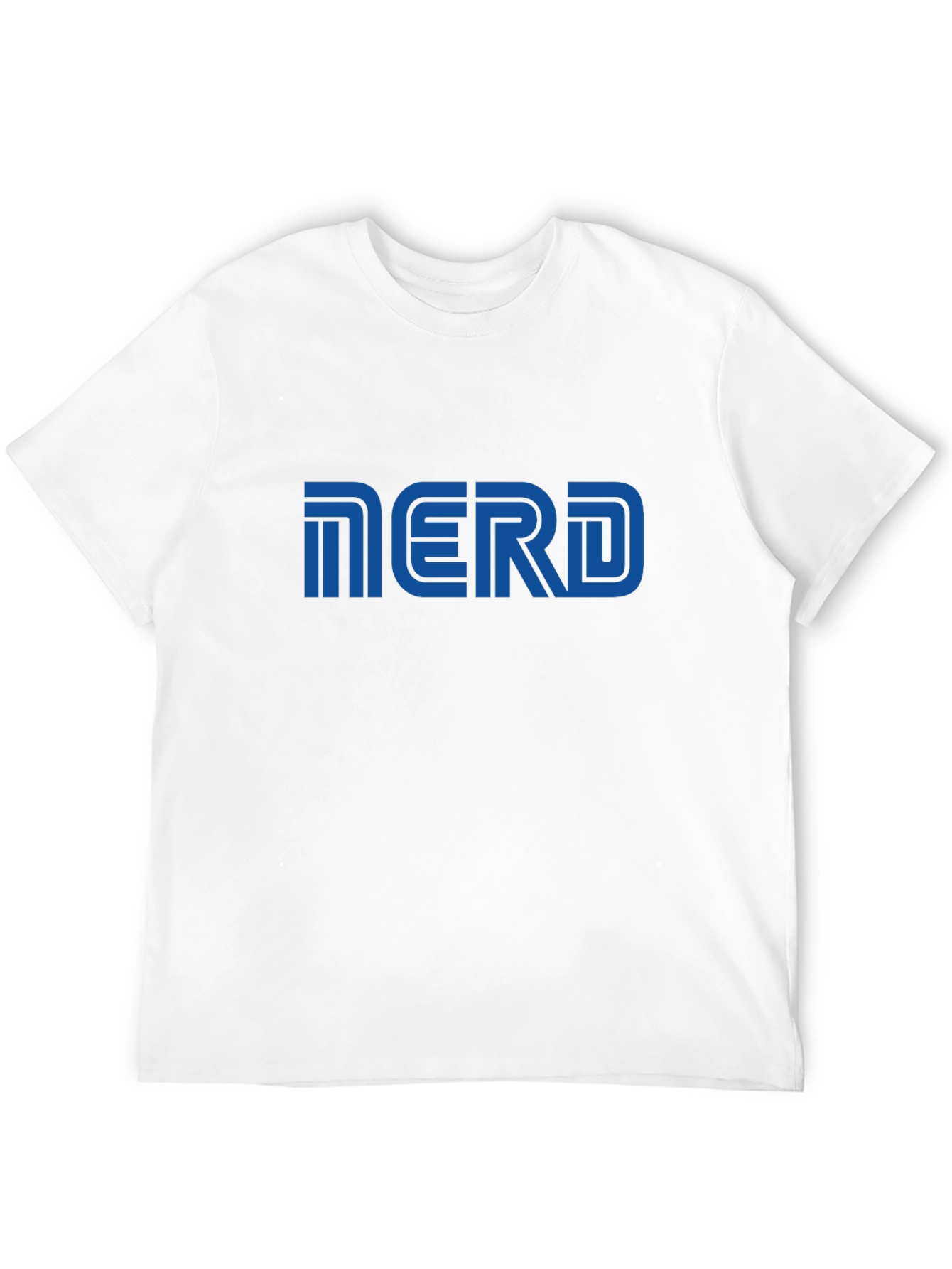 Nerd Graphic T-Shirt - Blue Print on Black