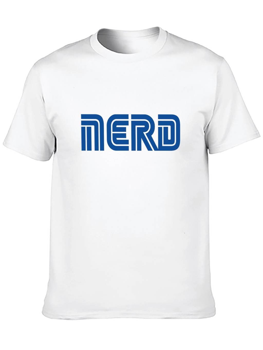 Nerd Graphic T-Shirt - Blue Print on Black